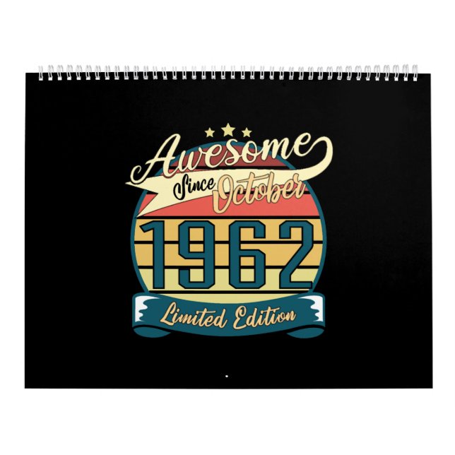 Born 1962 October Limited Kalender (Omslag)