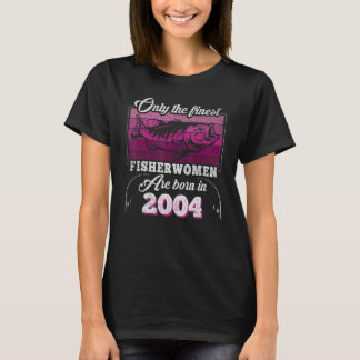 Born 2004 Kvinnor 19:e födelsedagen T Shirt