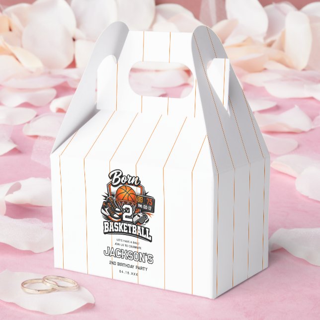 Born 2 Basketball | Sports Themed 2nd Birthday Presentaskar (Bröllop)