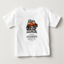 Born 2 Basketball | Sports Themed 2nd Birthday T Shirt