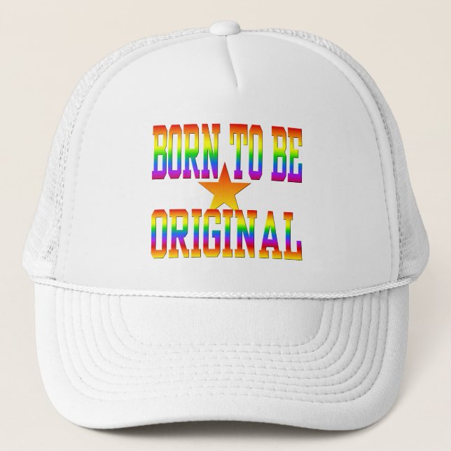 BORN 2 BE ORIGINAL hat - välj färg Keps (Framsida)