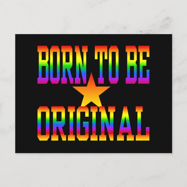 Born 2 - Bevara ursprungligt vykort, anpassa Vykort (Framsida)
