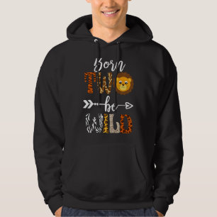 Born 2, Blev Vild Dekorationer Birday Boy Baby Hoodie