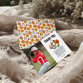 Born 2 Boll sport Thégno 2:a födelsedagen Party Tack Kort