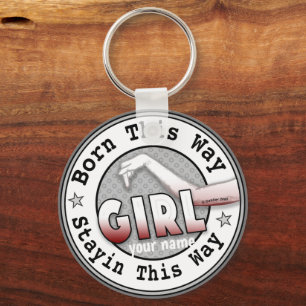 Born A Girl Nyckelring