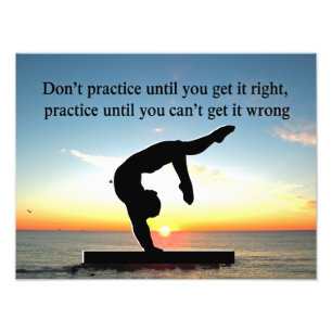 BORN A GYMNAST CHAMPION FOTOTRYCK