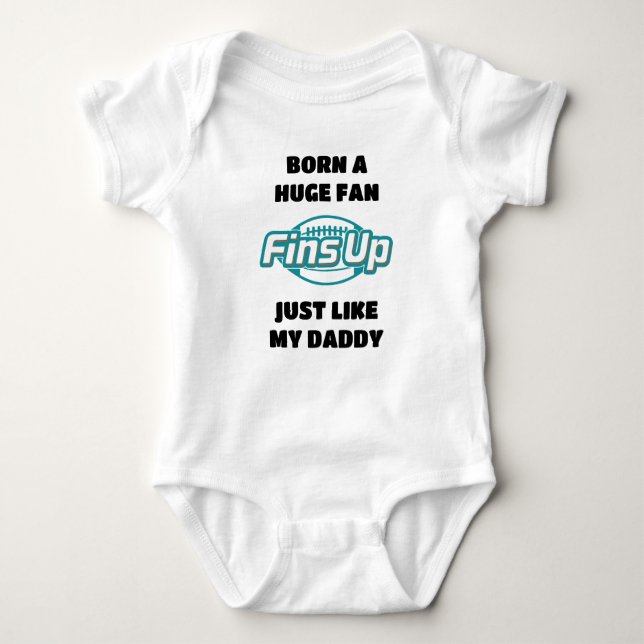 Born A Miami Football Fläkt T Shirt (Framsida)