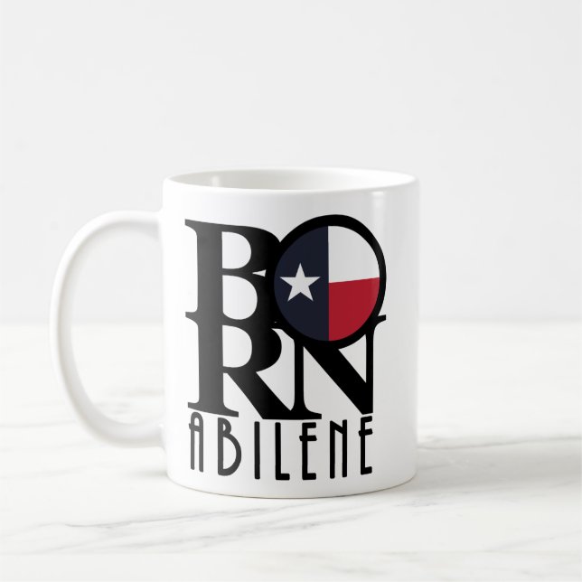 BORN Abilene Trexas 11oz Kaffemugg (Vänster)