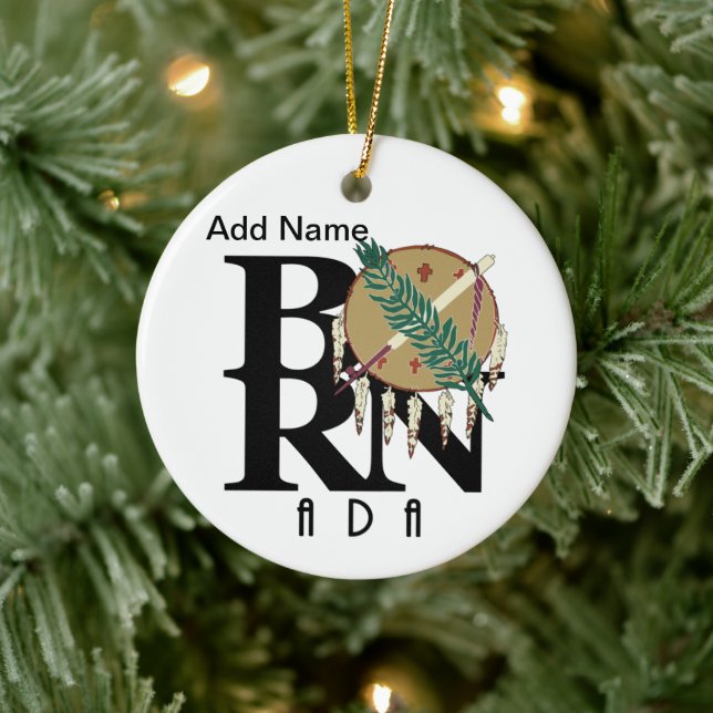 BORN Ada Oklahoma Julgransprydnad Keramik (Träd)