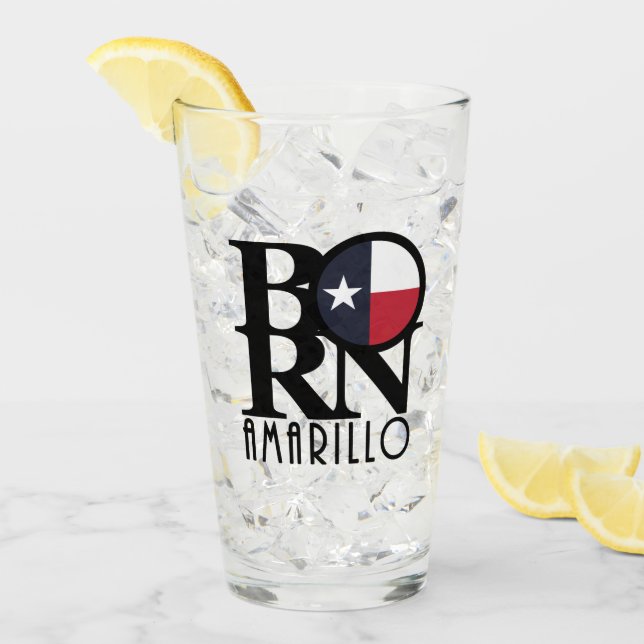 BORN Amarillo Texas Glaskopp (Framsida Ice)