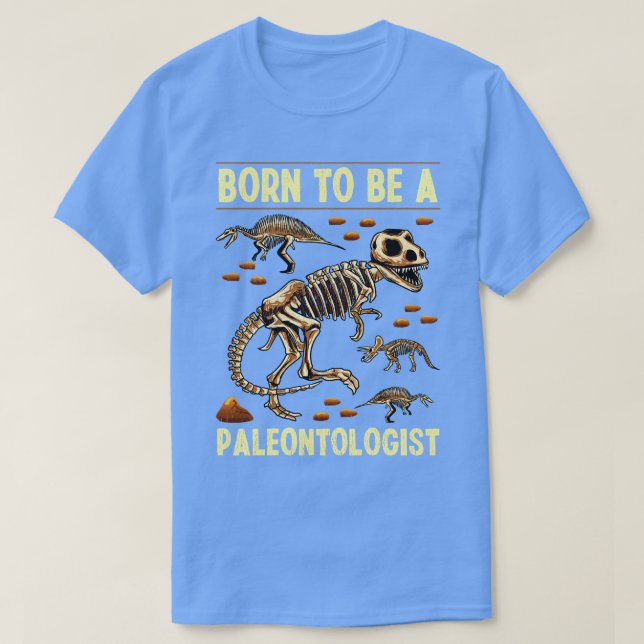 Born är en paleontolog Dinosaur Hunter T Shirt (Design framsida)