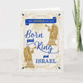 Born är Kung i Israels Religiösa jul Helgkort
