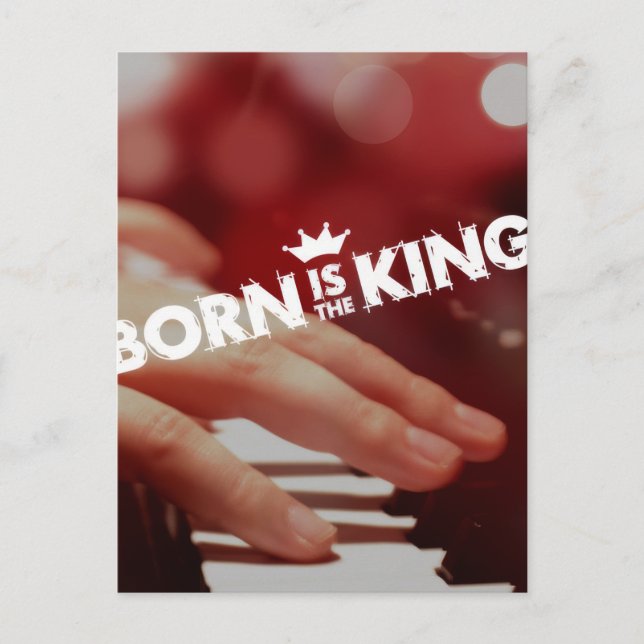 Born är Kung Vykort (Framsida)