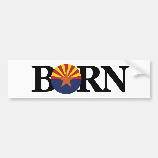 BORN Arizona (flagga) Bildekal (Framsidan)