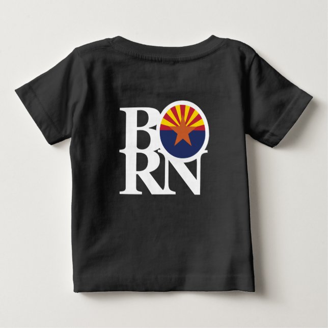 BORN Arizona (utskrift) T Shirt (Baksida)