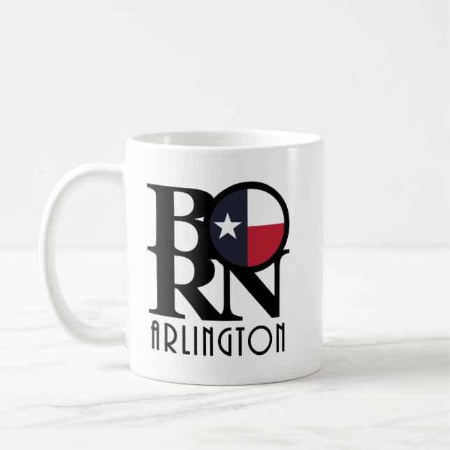 BORN Arlington Texas 11oz Kaffemugg (Vänster)
