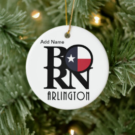 BORN Arlington Texas Julgransprydnad Keramik
