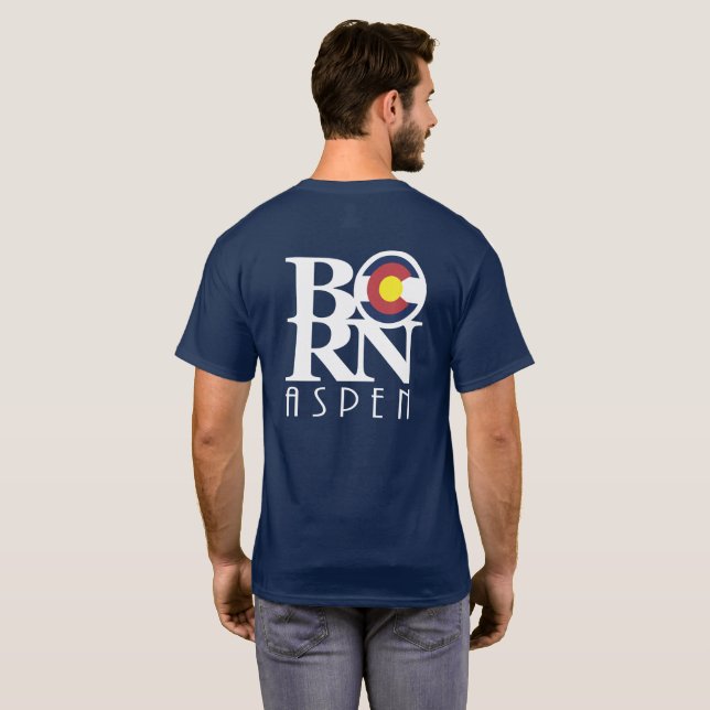 BORN Aspen Colorado T Shirt (Hel baksida)