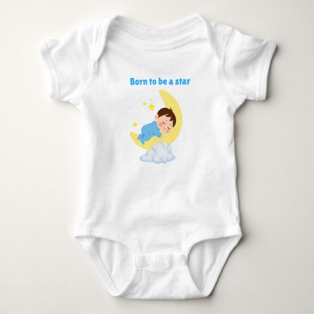 Born att bli stjärna t shirt (Framsida)