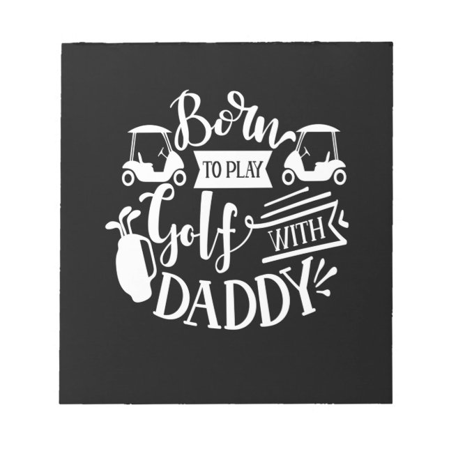 Born att spela golf med pappa anteckningsblock (Framsida)