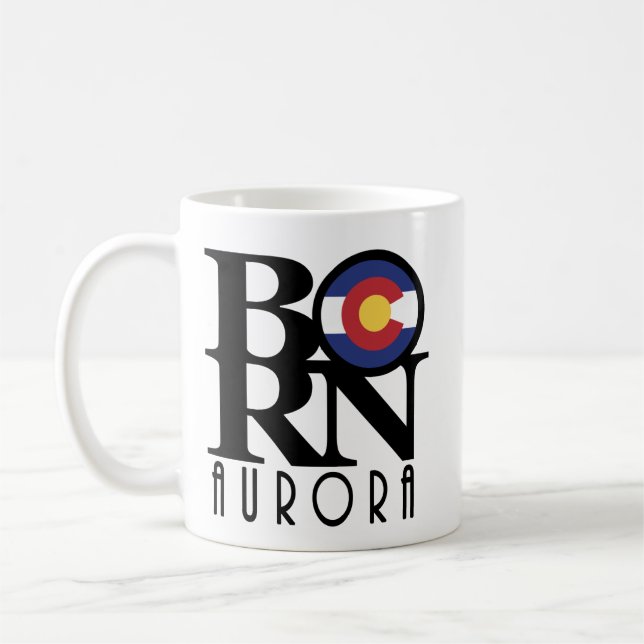 BORN Aurora Colorado 11oz Kaffemugg (Vänster)