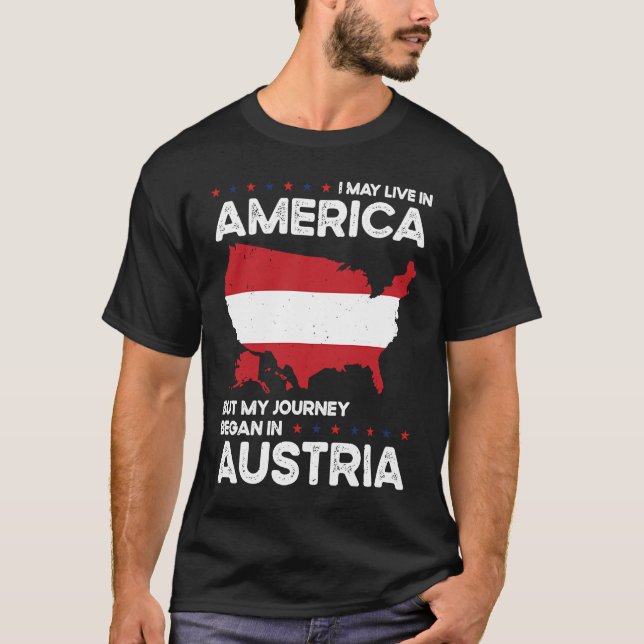 Born Austrian Austria American USA Citizenship  1 T Shirt (Framsida)