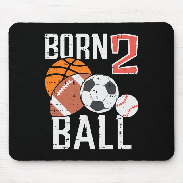 Born Basketball Football 2nd Birthday Toddler Boy  Musmatta (Framsidan)