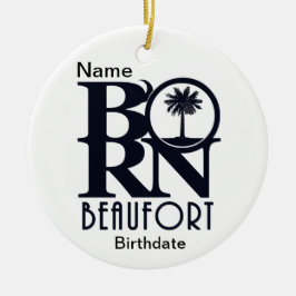 BORN Beaufort SC-Anpassningsbar Julgransprydnad Keramik