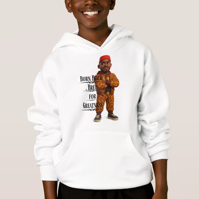 Born Bold Bred for Greatness,Afro modern,3d T Shirt (Framsida)