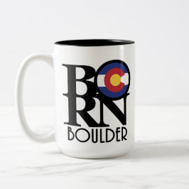 BORN Boulder Colorado 15oz Två-Tonad Mugg