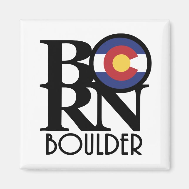 BORN Boulder Colorado Magnet (Framsidan)