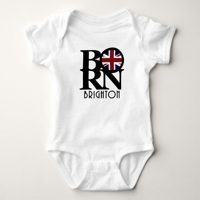 BORN Brighton England T Shirt (Framsida)