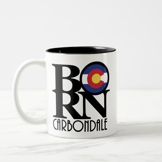 BORN Carbondale Colroado 11oz Två-Tonad Mugg (Vänster)