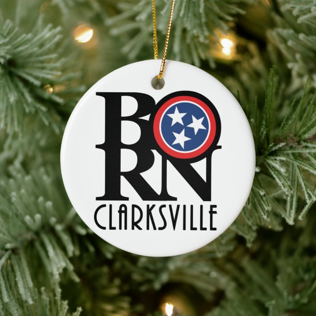 BORN Clarksville Tennessee Julgransprydnad Keramik (Träd)