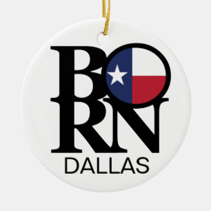 BORN Dallas Julgransprydnad Keramik