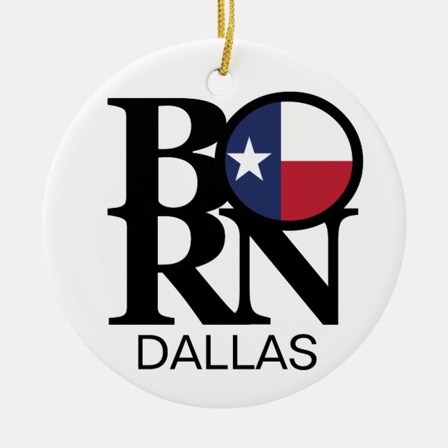 BORN Dallas Julgransprydnad Keramik (Framsidan)