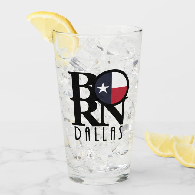 BORN Dallas Texas Glaskopp (Framsida Ice)