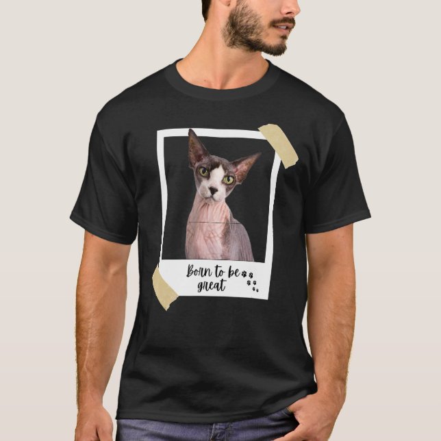 Born denna Underbara sphynx- och kattdjur T Shirt (Framsida)