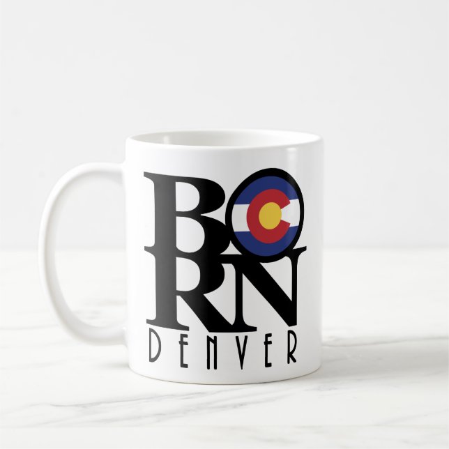BORN Denver Colorado 11oz Kaffemugg (Vänster)