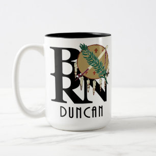 BORN Duncan Oklahoma 15oz Två-Tonad Mugg