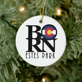 BORN Estes Park Colorado Julgransprydnad Keramik
