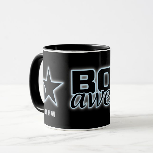 Born Fantastisk anpassningsbar monogram mugg (Framsida vänster)