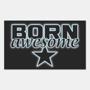 Born Fantastisk-klistermärken Rektangulärt Klistermärke