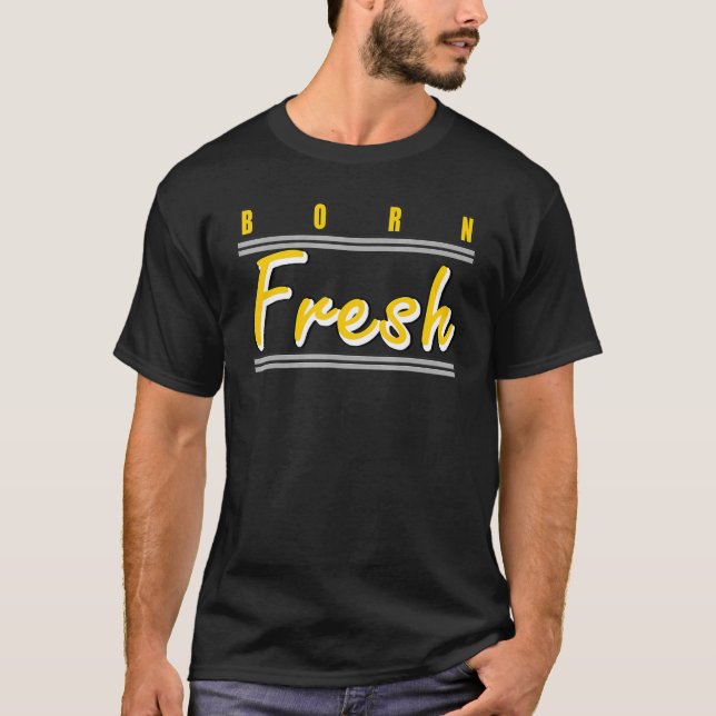 Born Färska huvuden Basketball Max Tour Gult 1 s M T Shirt (Framsida)