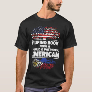 Born Filipino Filippinerna Amerikanskt medborgarsk T Shirt