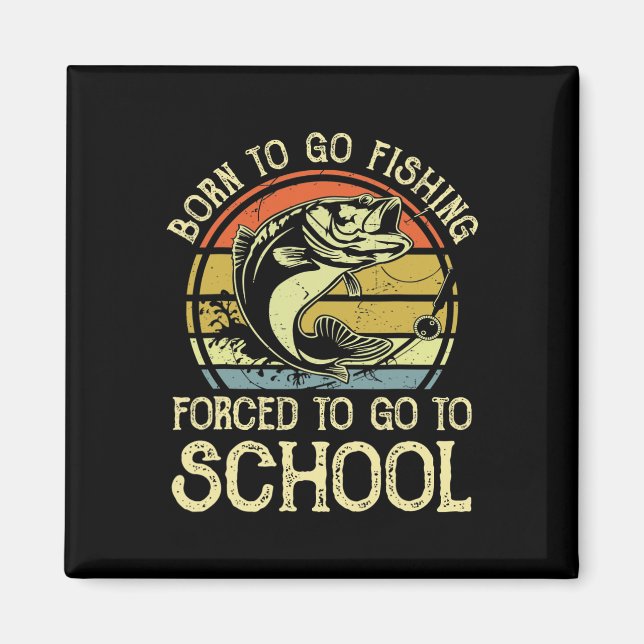 Born Fiske som tvingats till Skolnoj B Fiske Magnet (Framsidan)