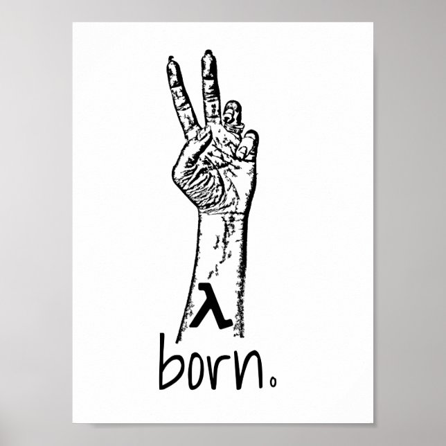 Born. Fläkt Art Poster (Framsidan)