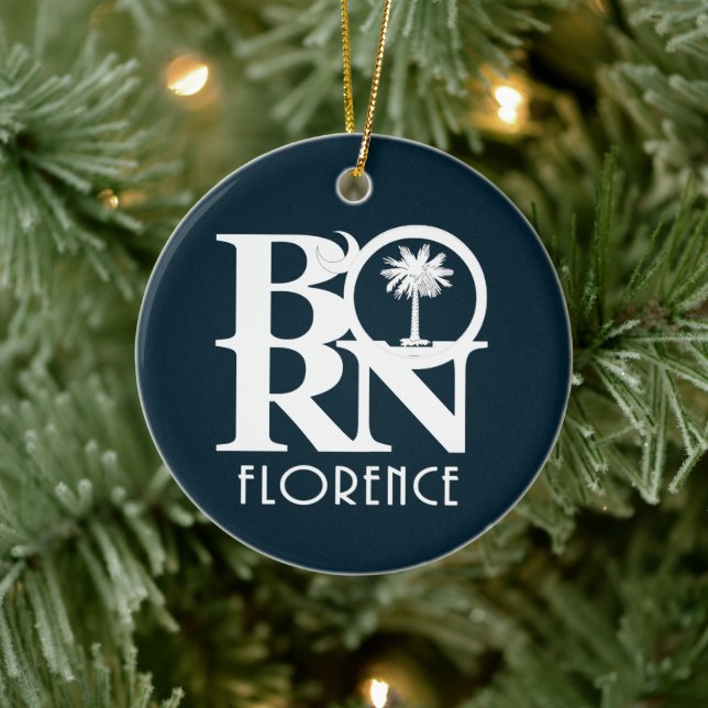 BORN Florence, South Carolina Ceramic Ornament (Träd)