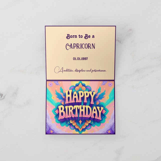 Born för att bli Capricorn. Kort (Inuti)