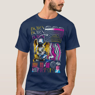 Born för att bli fri konst Surreal stil T Shirt